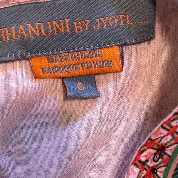 Anthropologie Alessandra Maxi Dress Bhanuni Jyoti Sz 6 Small Boho Beaded Tiered - Picture 10 of 16